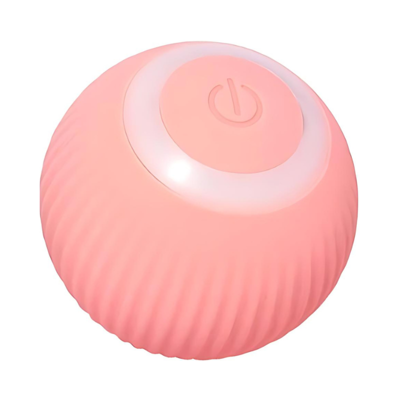 Giocattolo a palla rotante ricaricabile per gatti per il gioco interattivo in casa.