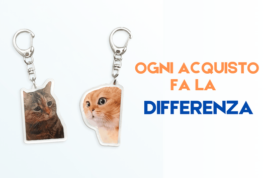 Prodotti a tema gatto di Regali Purrfetti che supportano i rifugi per animali.