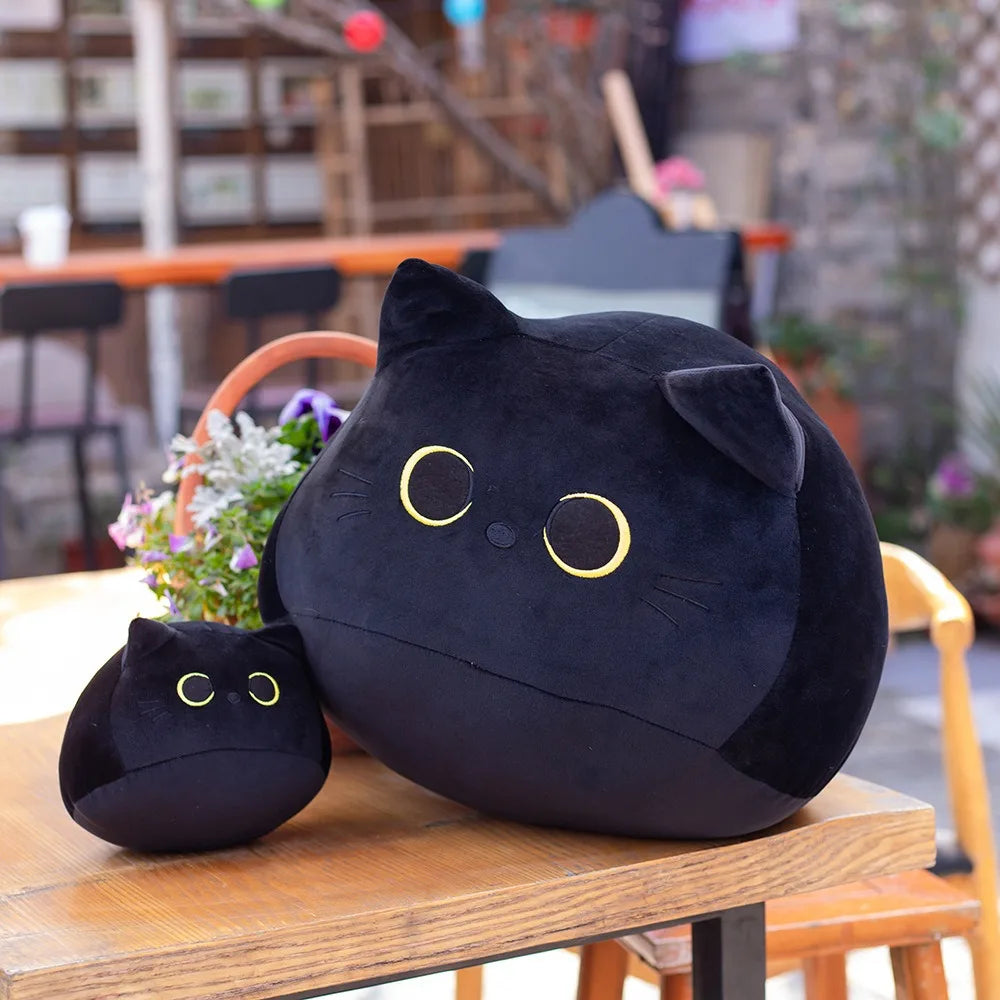 Peluche gatto nero piccolo da collezione - Cuscino cuddly e peluche gatto per ragazze